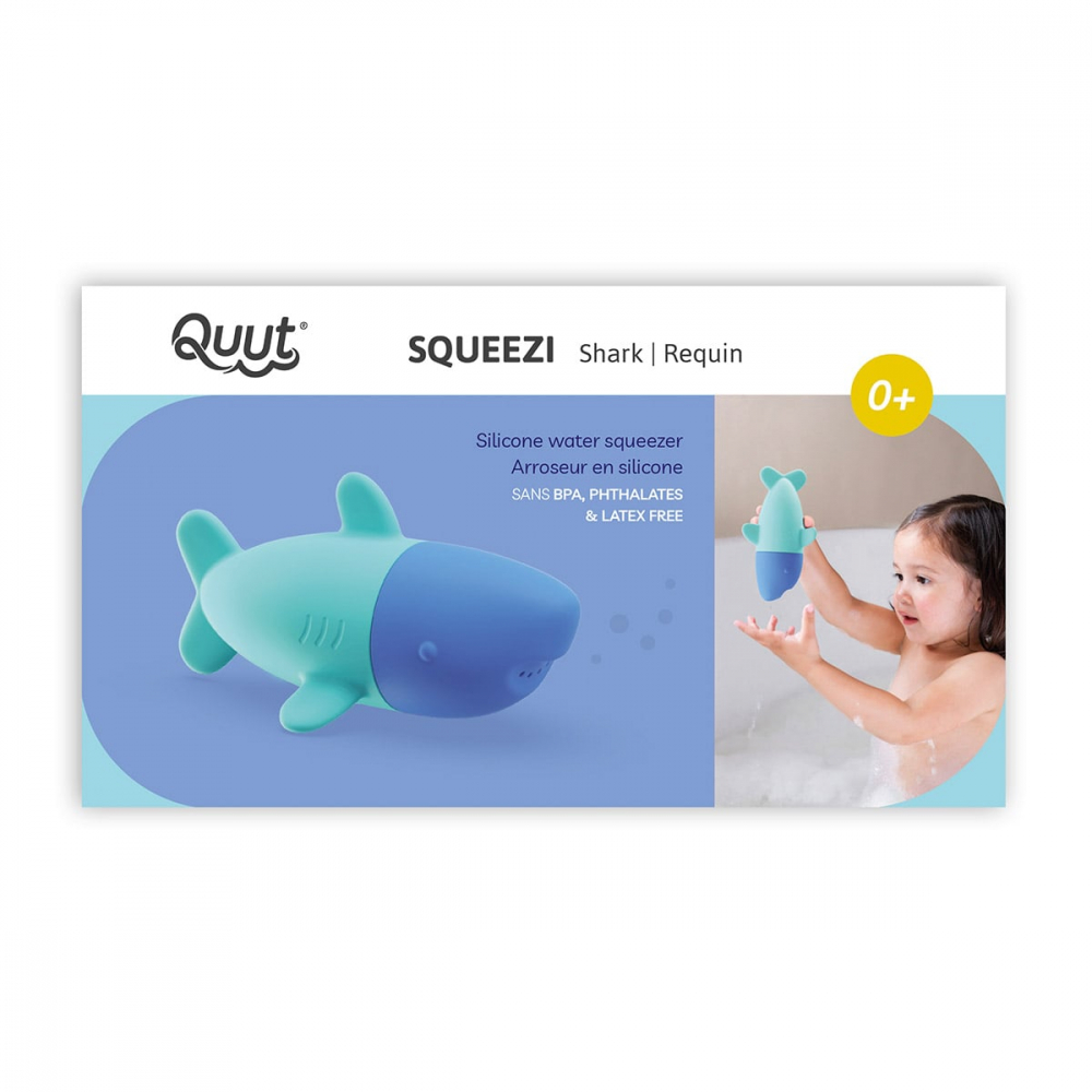 Rechinul Squeezi, jucarie stropitoare de baie din silicon, 0-5 ani [4]