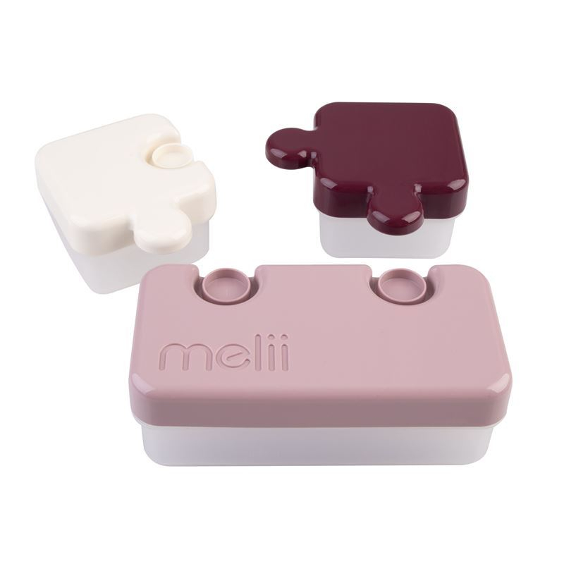 Recipient hrana bebe model puzzle, melii luxe, roz ivoire mura [5]