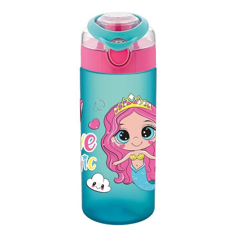 Recipient scolar Noki T-0108, 500ml, pentru lichide, diverse culori, push si capac protectie [4]