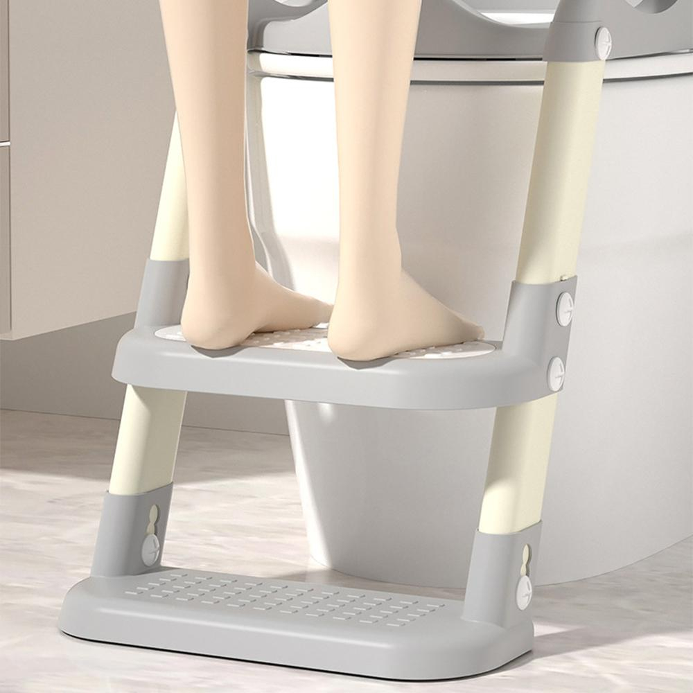 Reductor de toaleta pt copii cu scara, gri, u-grow [5]