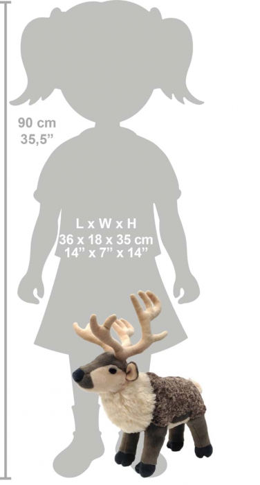 Ren - Jucarie Plus Wild Republic 30 cm [6]