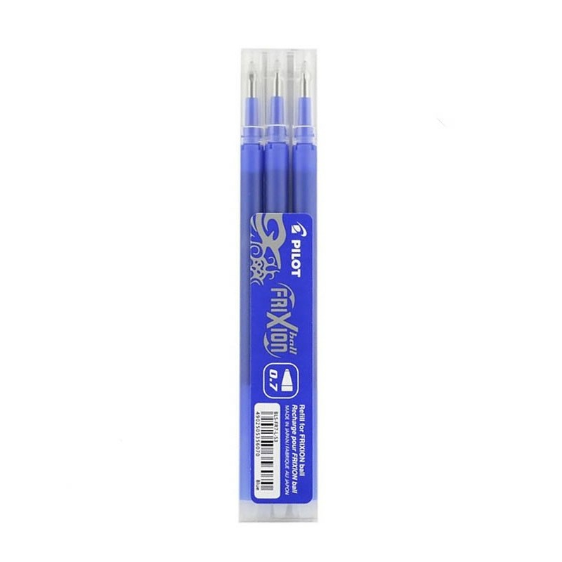 Rezerva roller Pilot Frixion BLS-FR7-L-S3-E, plastic, 0.7mm Fine, albastru, set 3 buc [2]