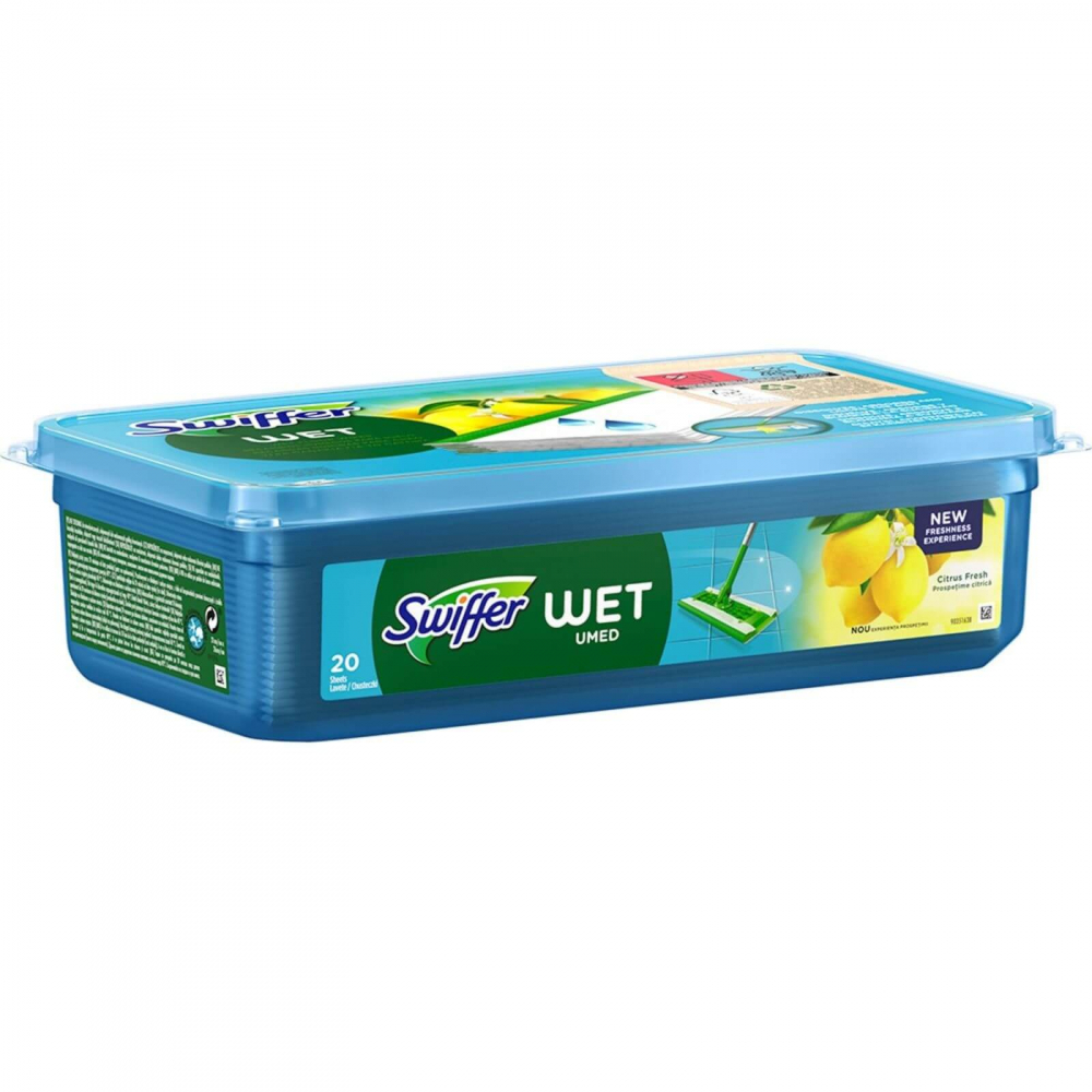 Rezerva umeda mop SWIFFER Wet, 28.8 cm, 20 bucati, miros lamaie [4]