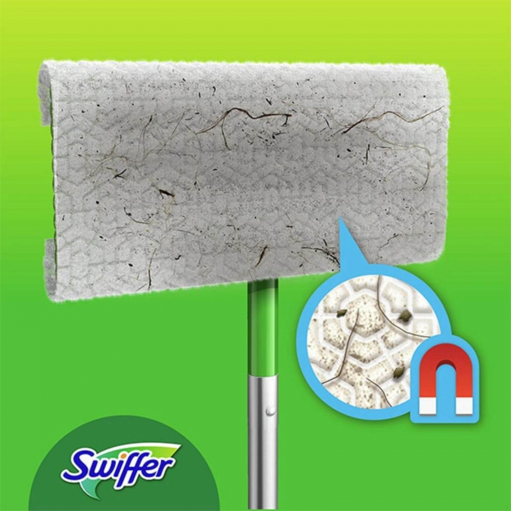Rezerva uscata mop SWIFFER Dry, 15 cm, 18 bucati [4]