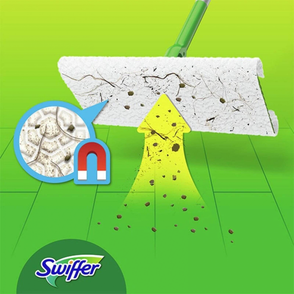 Rezerva uscata mop SWIFFER Dry, 15 cm, 18 bucati [2]