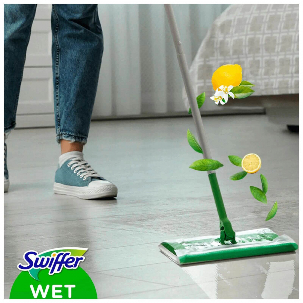 Rezerve lavete umede Swiffer Sweeper 10 buc, pentru mop plat si podele curate [5]