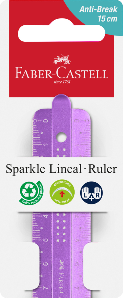 Rigla 15cm sparkle faber-castell [3]