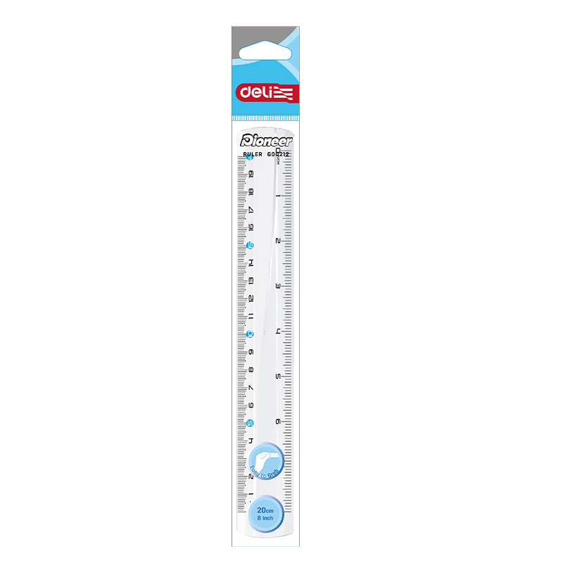 Rigla 20cm transparenta deli [2]