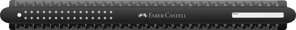Rigla 30cm dots faber-castell [4]