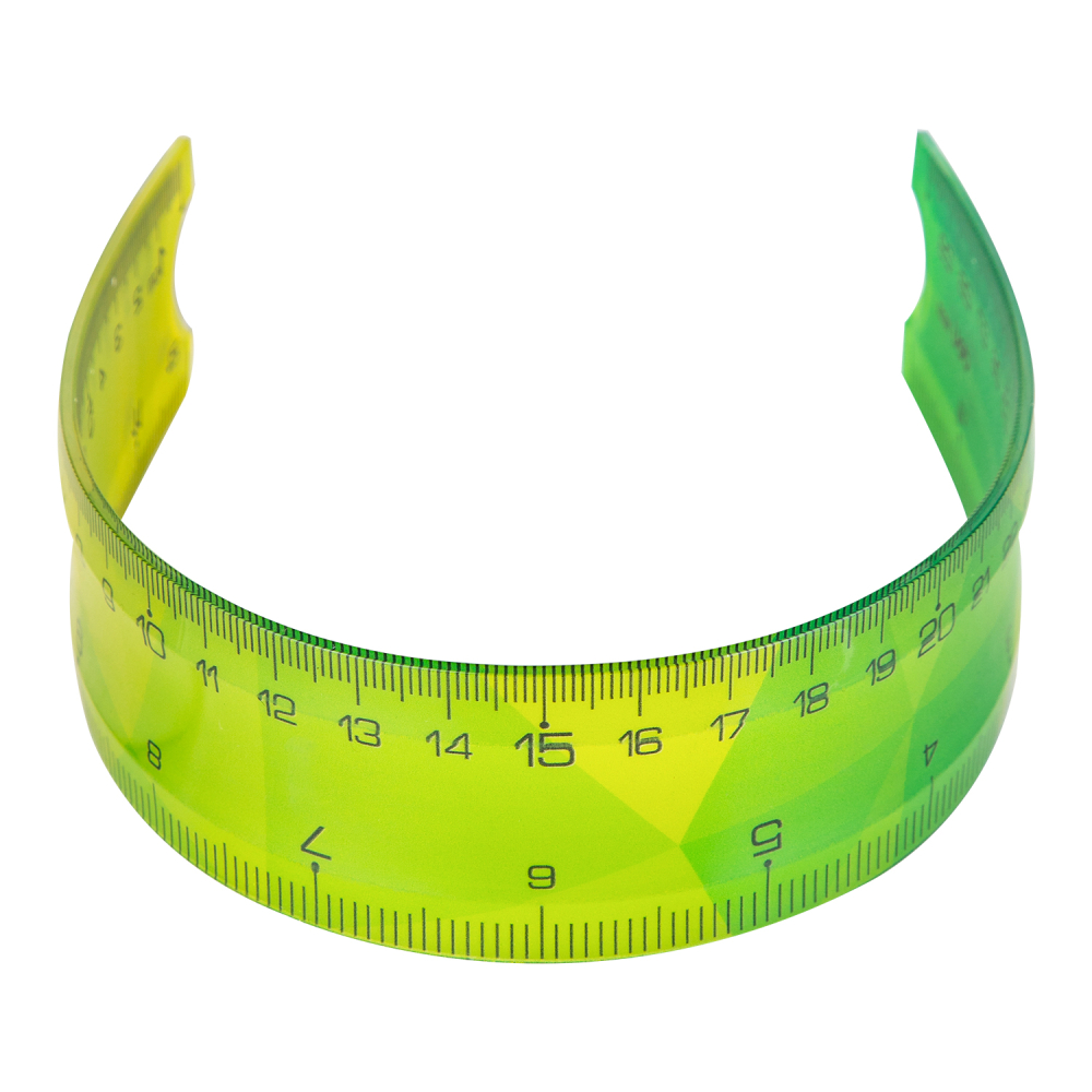 Rigla 30cm multicolora flexibila deli [5]