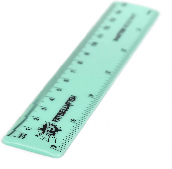 Rigla 15 cm din plastic colorat instrument folosit la geometrie [3]