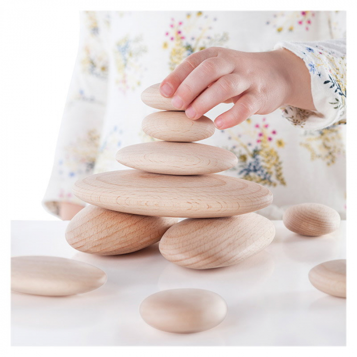 River Stones joc de stivuit cu carduri, Guidecraft, 2-9 ani [3]