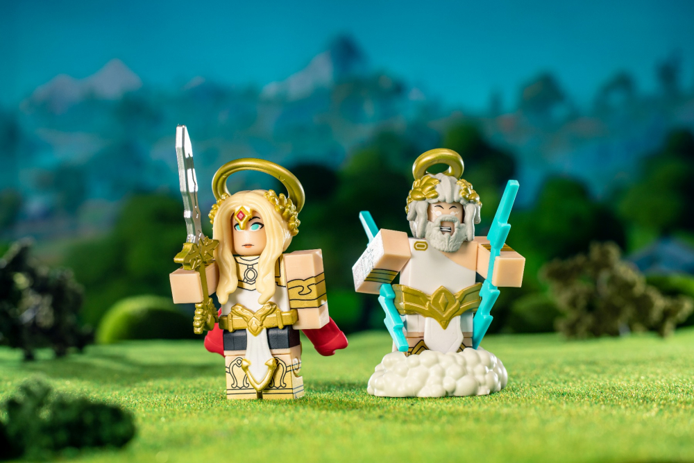 Roblox Celebrity - Pachet cu 2 figurine, Kingdom Simulator: Thunder Saint & Sword Saint varsta 5-7 ani ,7-9 ani, Baieti [6]