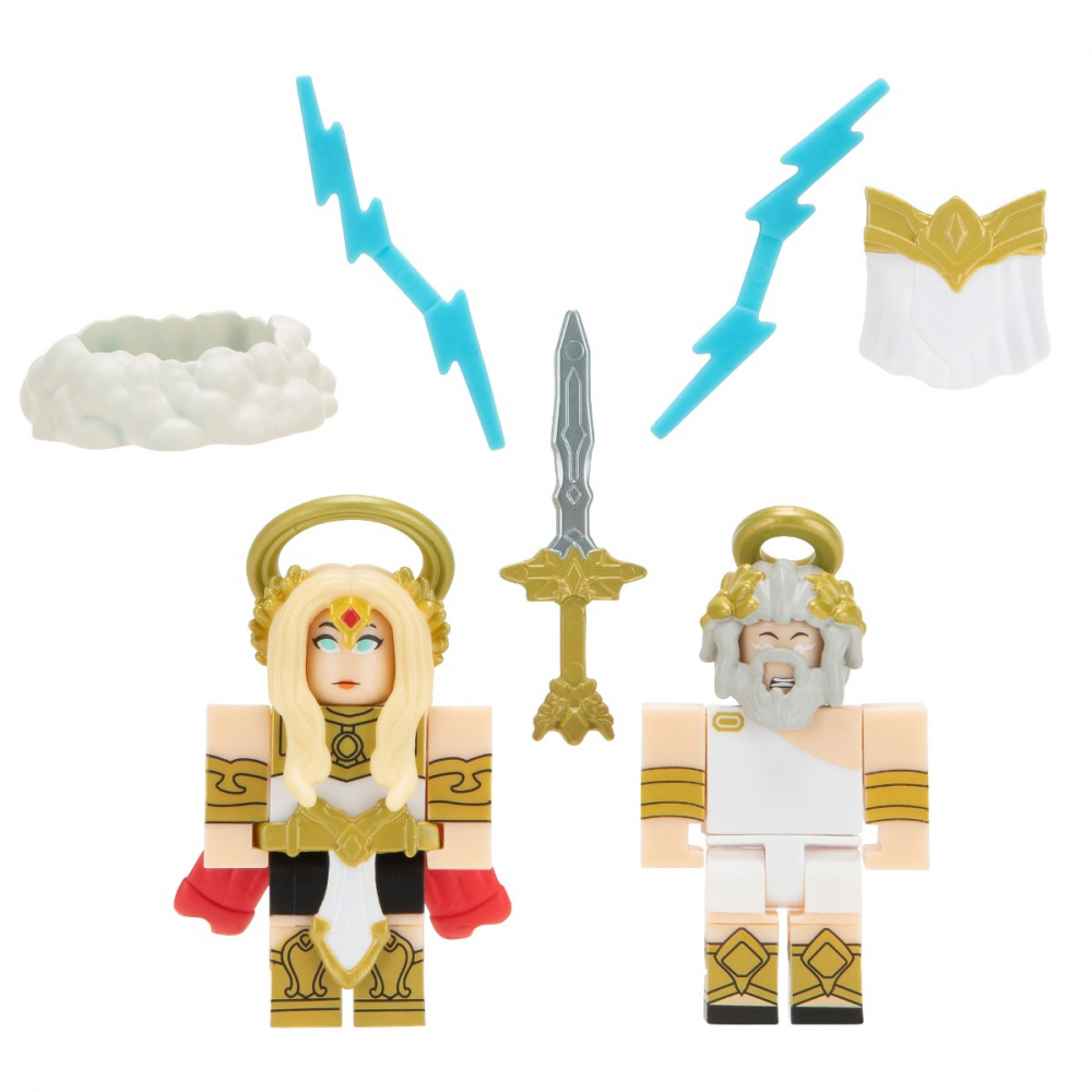 Roblox Celebrity - Pachet cu 2 figurine, Kingdom Simulator: Thunder Saint & Sword Saint varsta 5-7 ani ,7-9 ani, Baieti [3]