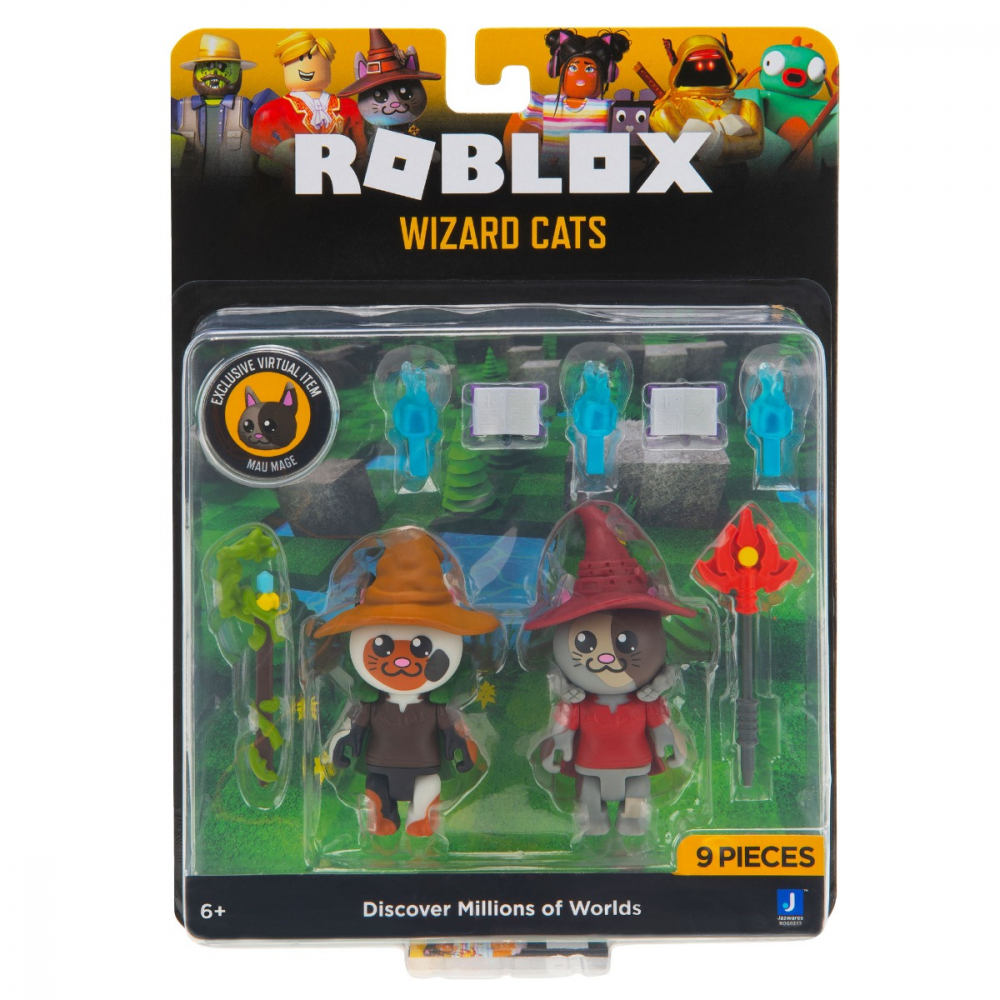 Roblox Celebrity - Pachet cu 2 figurine, Mage Cat: Mayhem varsta 5-7 ani ,7-9 ani, Baieti [1]