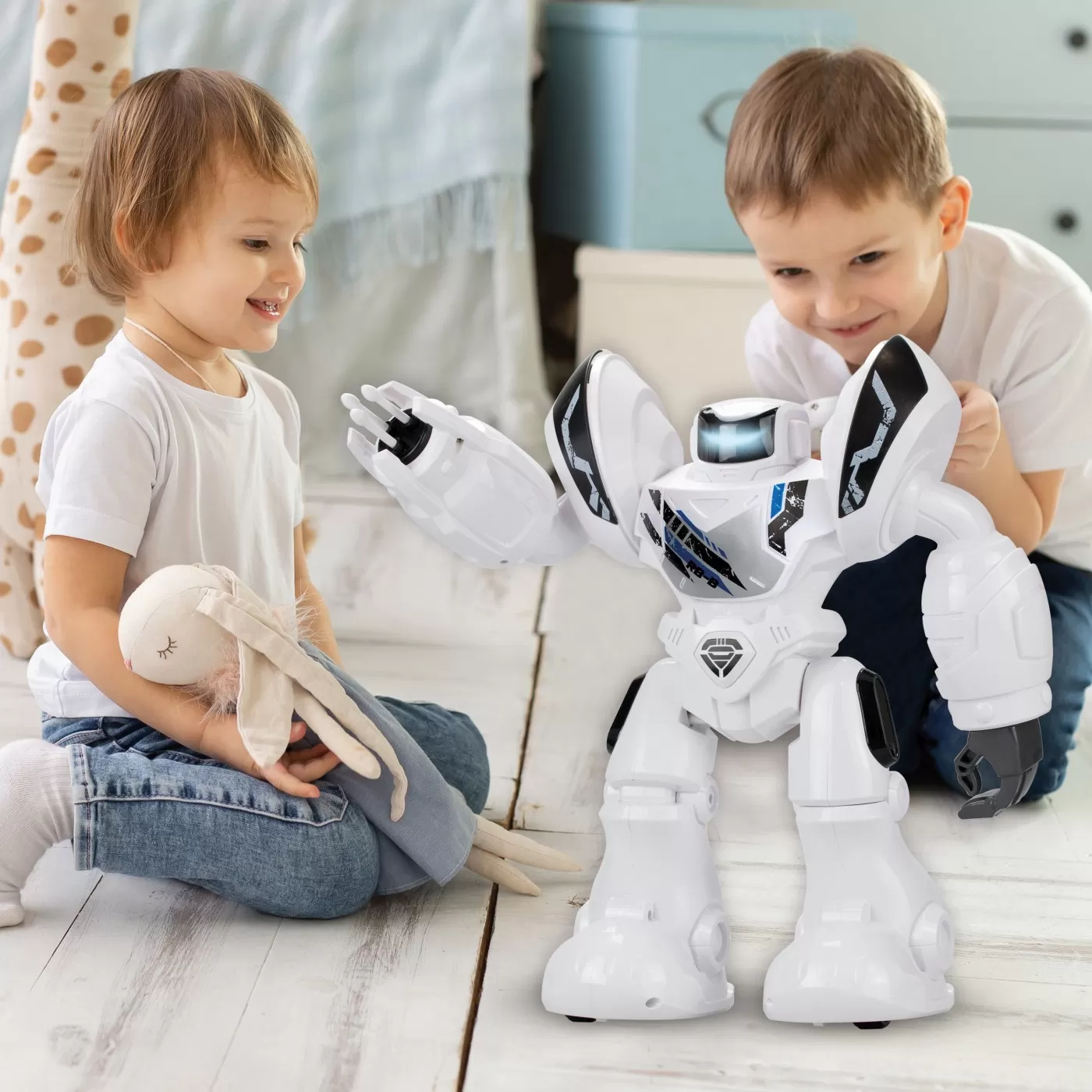 Robo Blast Alb, Robot electronic programabil, Silverlit, varsta de la 5 ani la 10 ani [3]