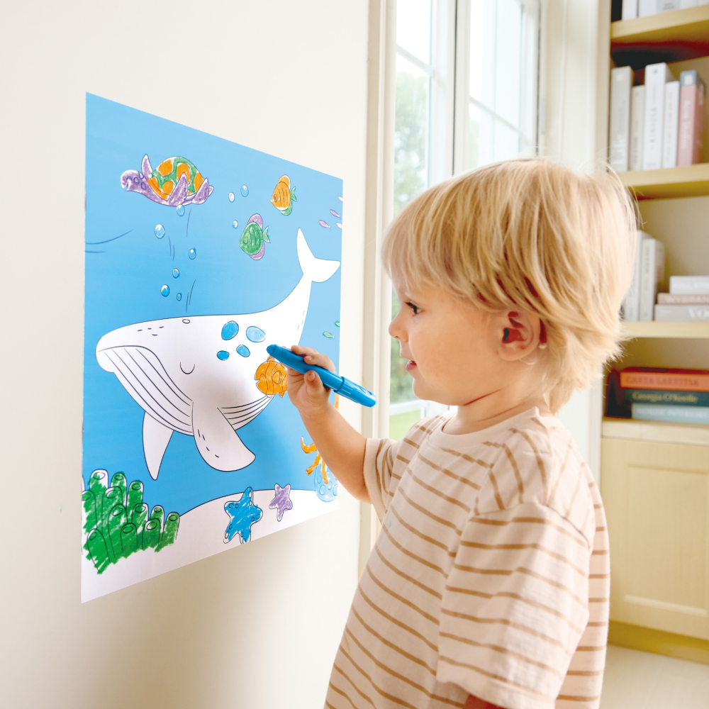 Rola de hartie, adeziva - Ocean 40 x 520 cm varsta 3 ani+,6 ani+,8 ani+ [5]