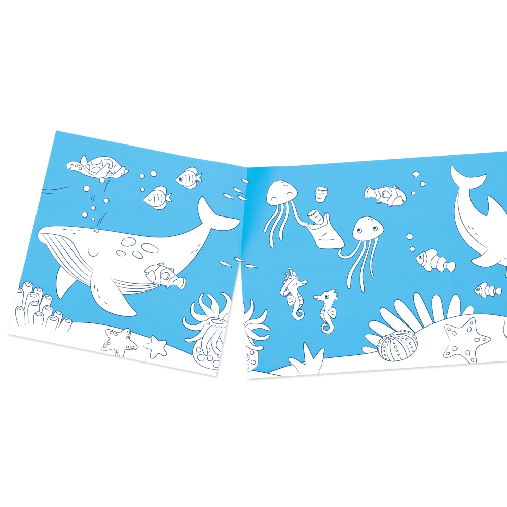 Rola de hartie, adeziva - Ocean 40 x 520 cm varsta 3 ani+,6 ani+,8 ani+ [8]
