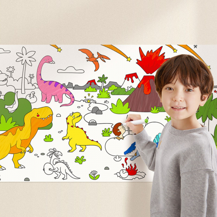 Desene de colorat in rola ⭐ Hartie de colorat 2 m lungime [3]