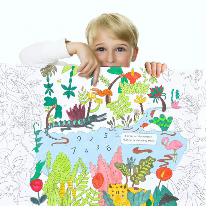 Desene de colorat in rola ⭐ Hartie de colorat 10m lungime [2]