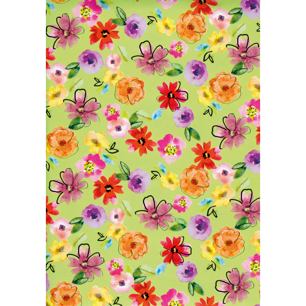 Role hartie ambalat - Flori, 65 g/m2, 70 x 200 cm (30 role/display), copii varsta 6 ani+,8 ani+ [6]