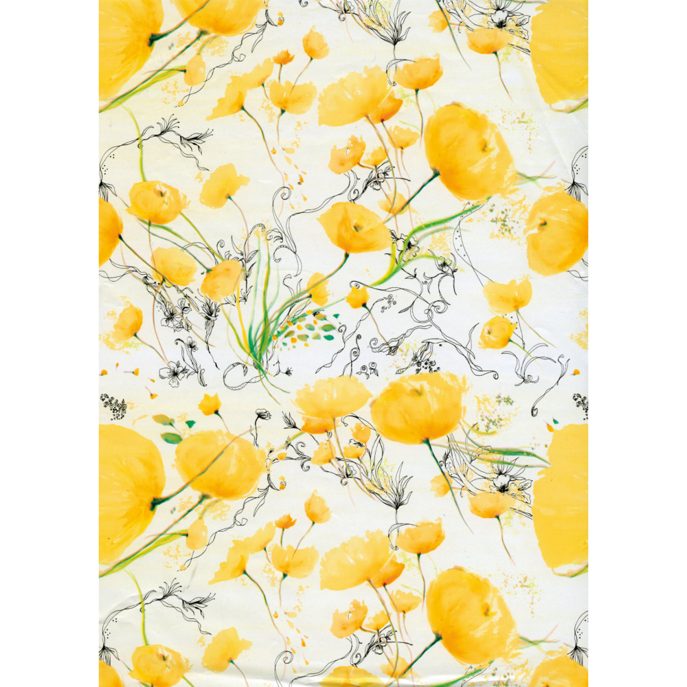 Role hartie ambalat - Flori, 65 g/m2, 70 x 200 cm (30 role/display), copii varsta 6 ani+,8 ani+ [3]