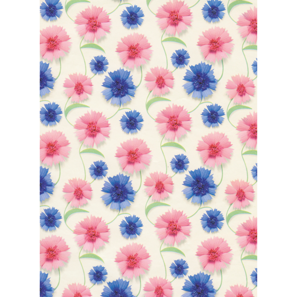 Role hartie ambalat - Flori, 65 g/m2, 70 x 200 cm (30 role/display), copii varsta 6 ani+,8 ani+ [4]