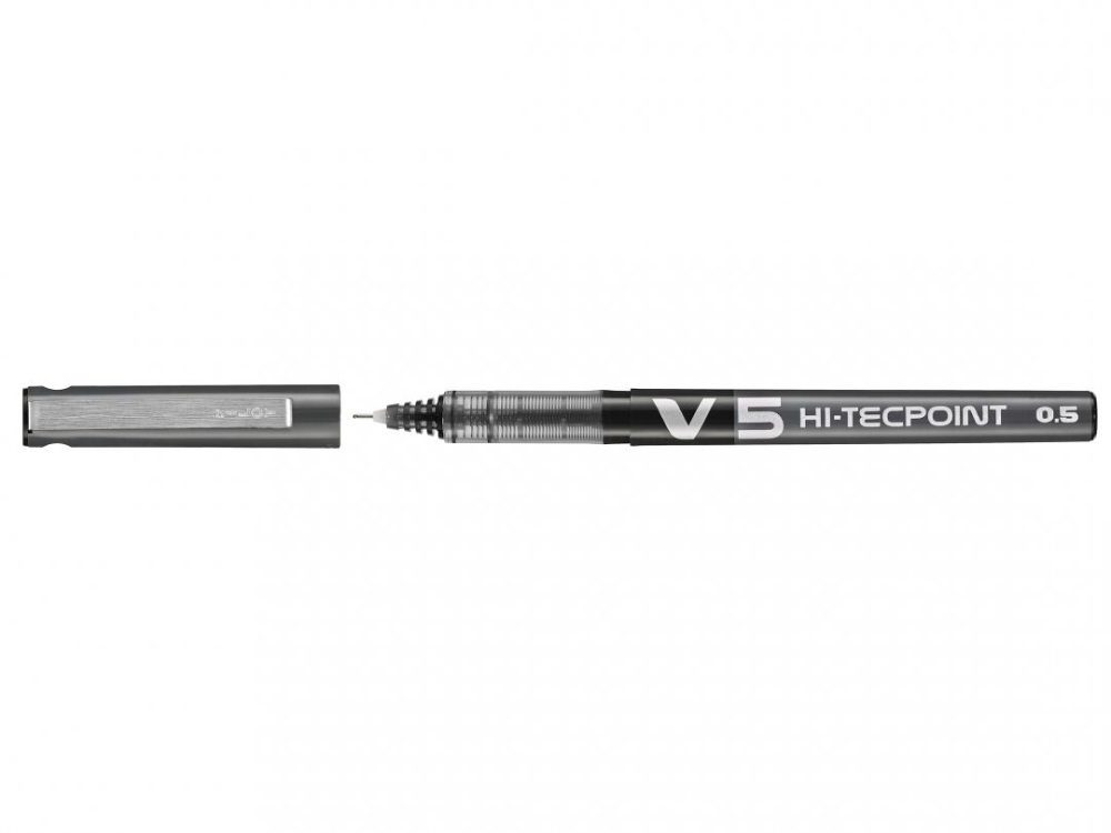 Roller 0.5mm v5 negru hi-tecpoint pilot [3]