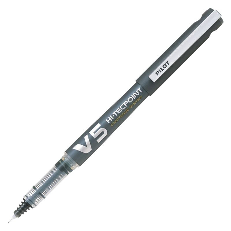 Roller 0.5mm v5 negru hi-tecpoint pilot [2]