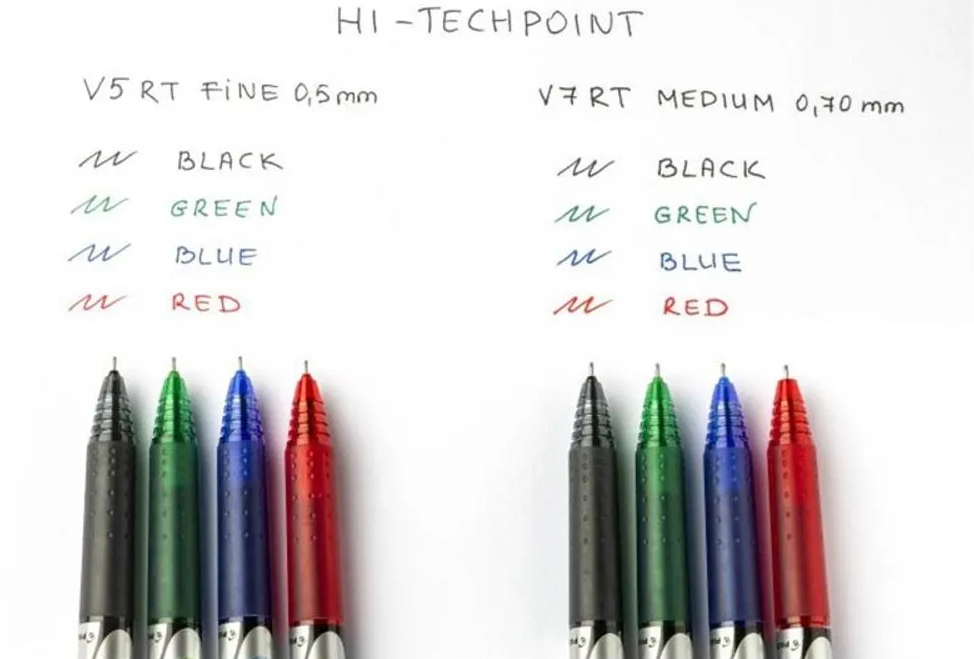 Roller 0.5mm v5 rosu hi-tecpoint retractabil pilot [3]