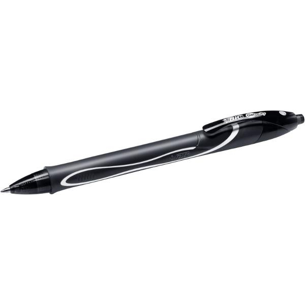 Roller 0.7 mm semi-gel cu mecanism negru quick-dry bic [2]
