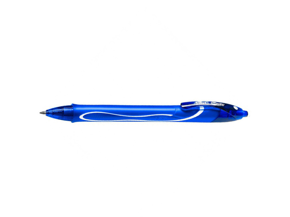 Roller 0.7mm semi-gel cu mecanism albastru quick-dry bic [2]