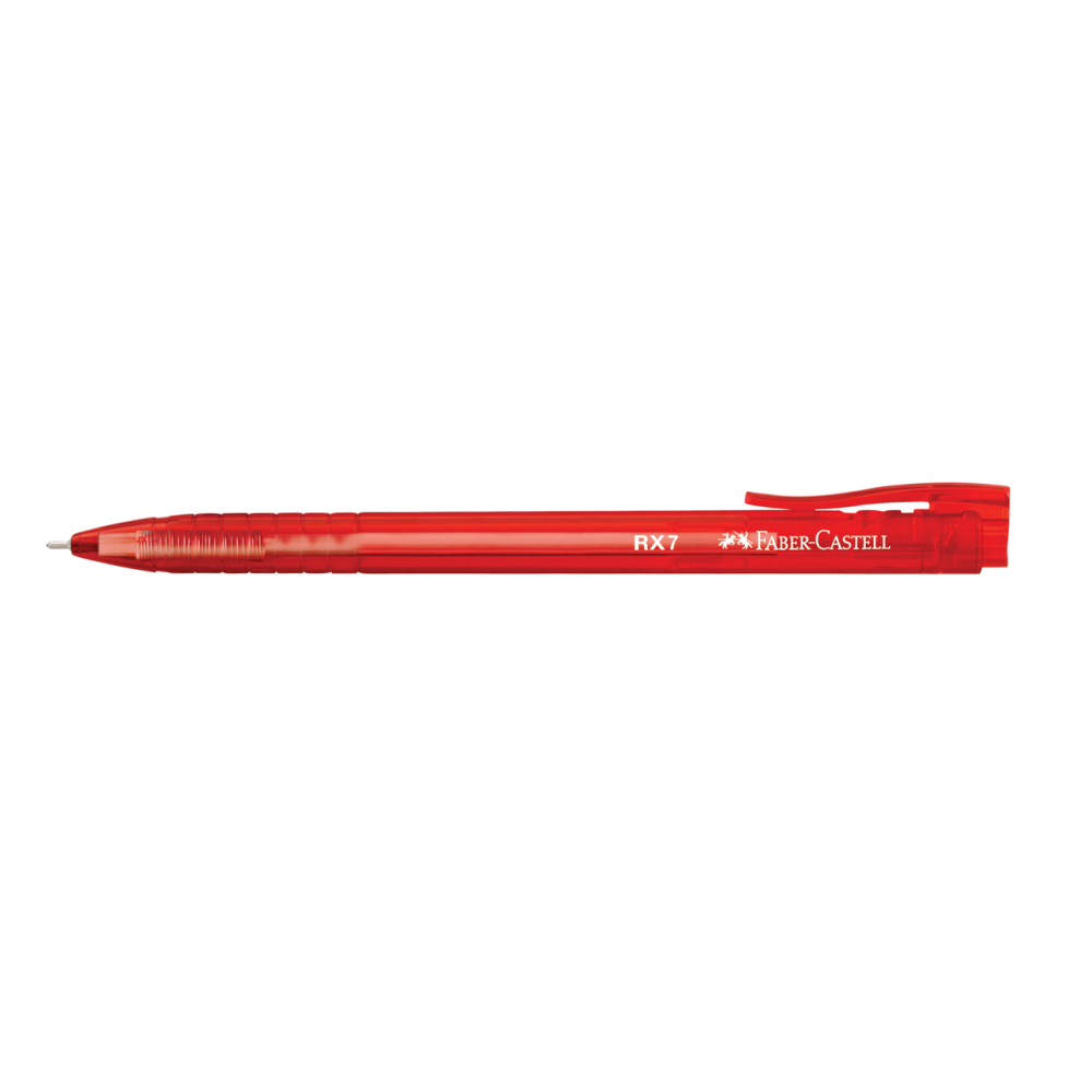 Roller 0.7mm semi-gel cu mecanism rosu rx7 faber-castell [2]