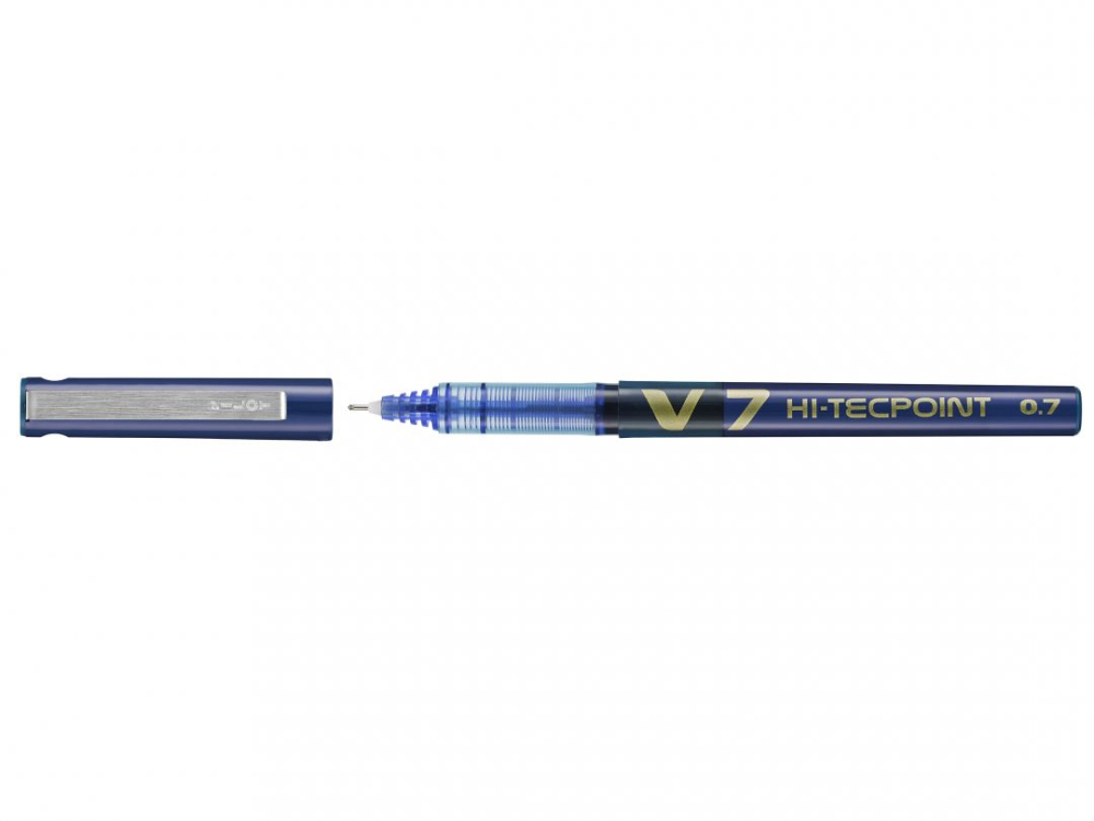 Roller 0.7mm v7 albastru hi-tecpoint pilot [3]