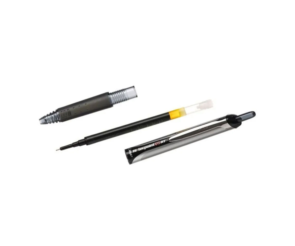 Roller 0.7mm v7 albastru hi-tecpoint retractabil pilot [2]