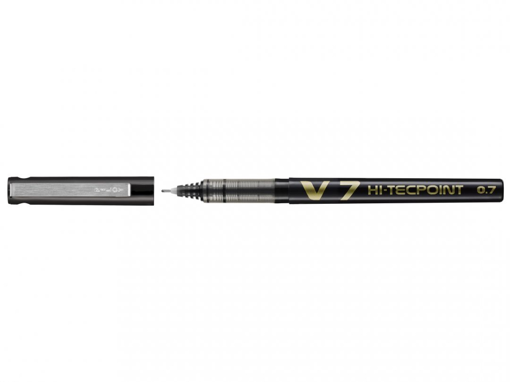Roller 0.7mm v7 negru hi-tecpoint pilot [3]