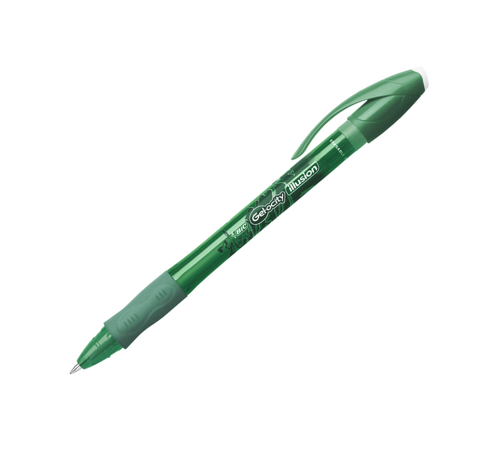 Roller 0.7mm verde gel-ocity illusion bic [2]