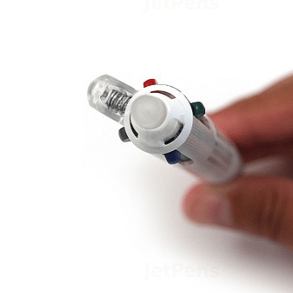 Roller cu mecanism 4 culori 0.5mm alb frixion pilot [5]