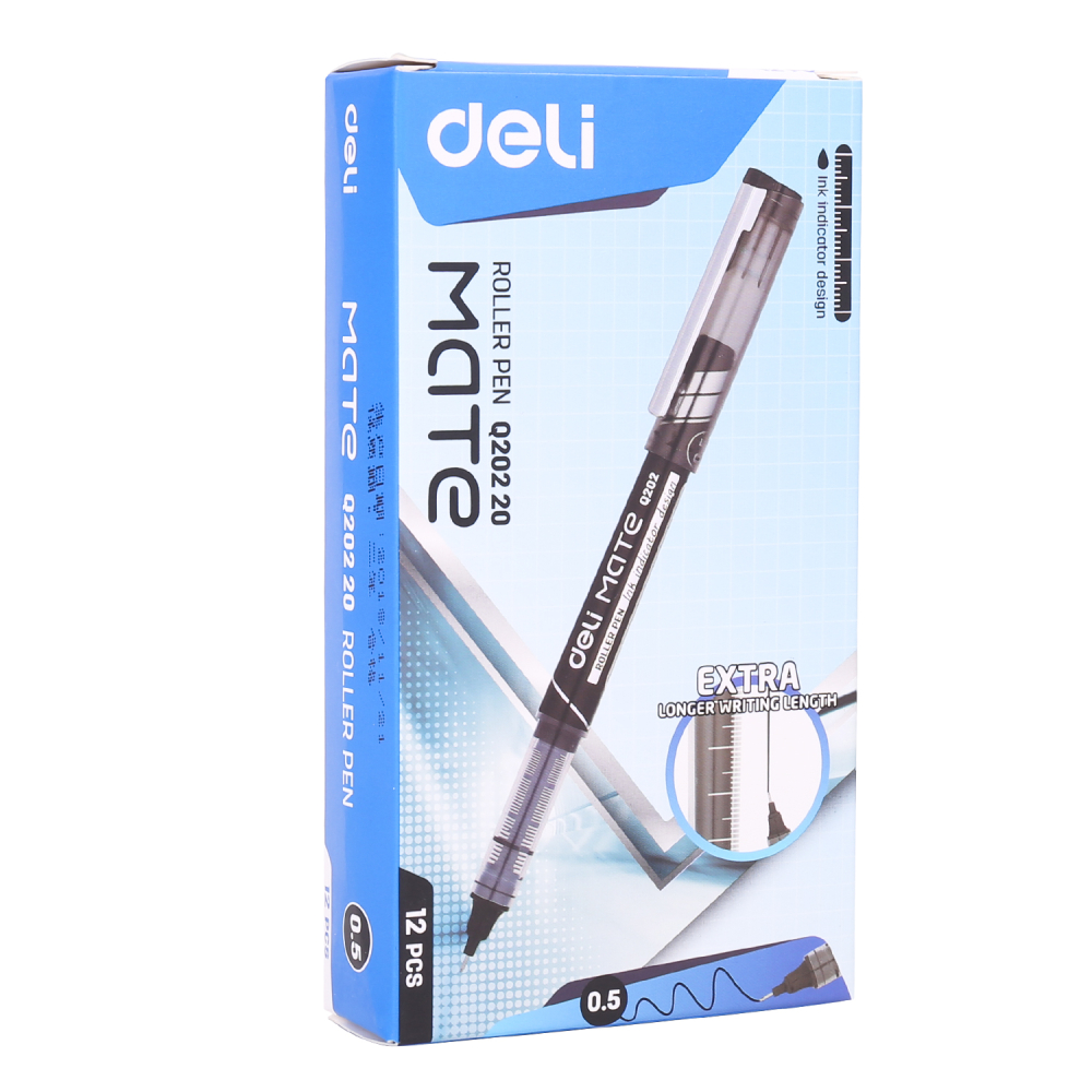Roller free ink 0.5mm negru deli [3]