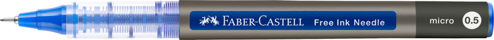 Roller free ink needle 0.5mm albastru faber-castell [2]