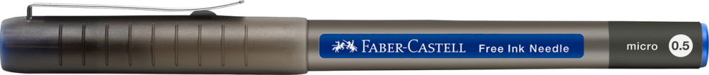 Roller free ink needle 0.5mm albastru faber-castell [3]