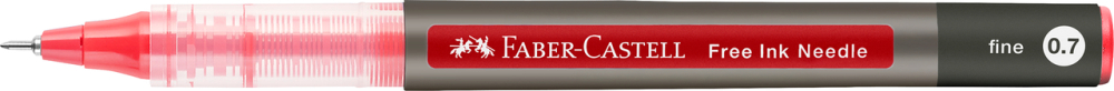 Roller free ink needle 0.7mm rosu faber-castell [2]