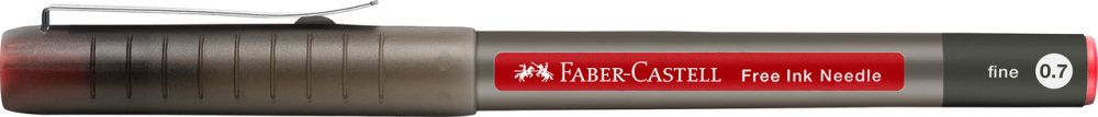 Roller free ink needle 0.7mm rosu faber-castell [3]