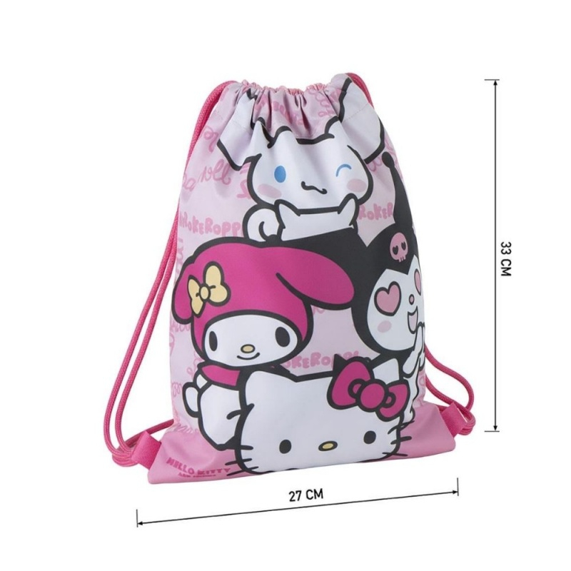 Rucsac cu snur pentru copii Cerda Hello Kitty 630220, albastru cu verde, 27x33x1cm [6]