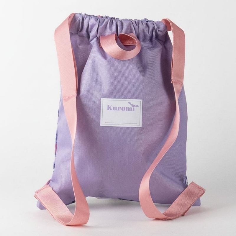 Rucsac cu snur pentru copii Cerda Kuromi 630244, albastru cu verde, 27x33x1cm [2]