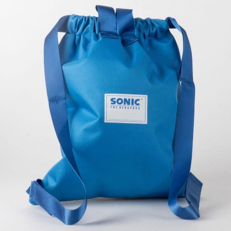 Rucsac cu snur pentru copii Cerda Sonic 630145, albastru cu verde, 27x33x1cm [2]