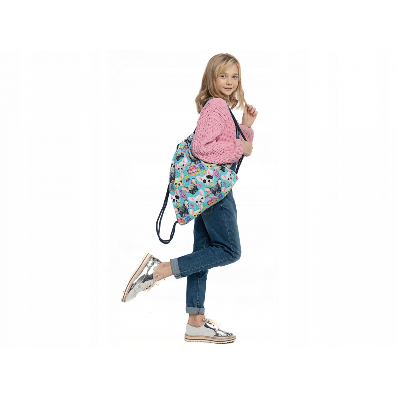 Rucsac cu snur pentru copii St.Right Dogs 623172, bleu, 45x35cm [3]