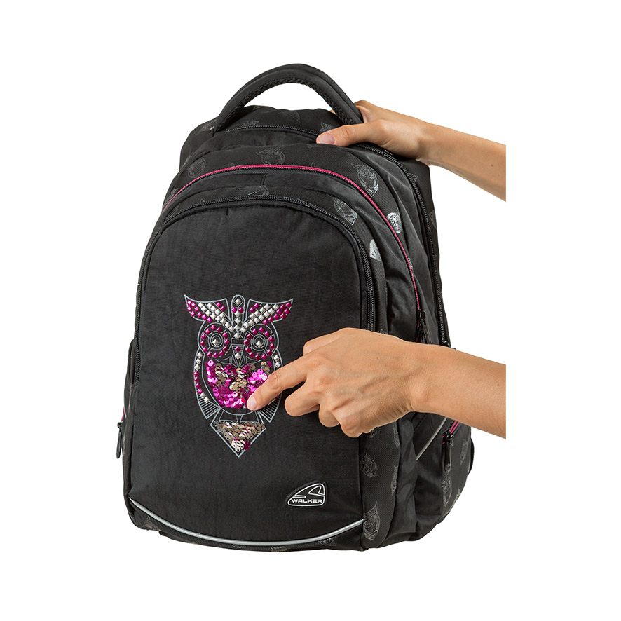 Rucsac fame night owl negru walker [3]