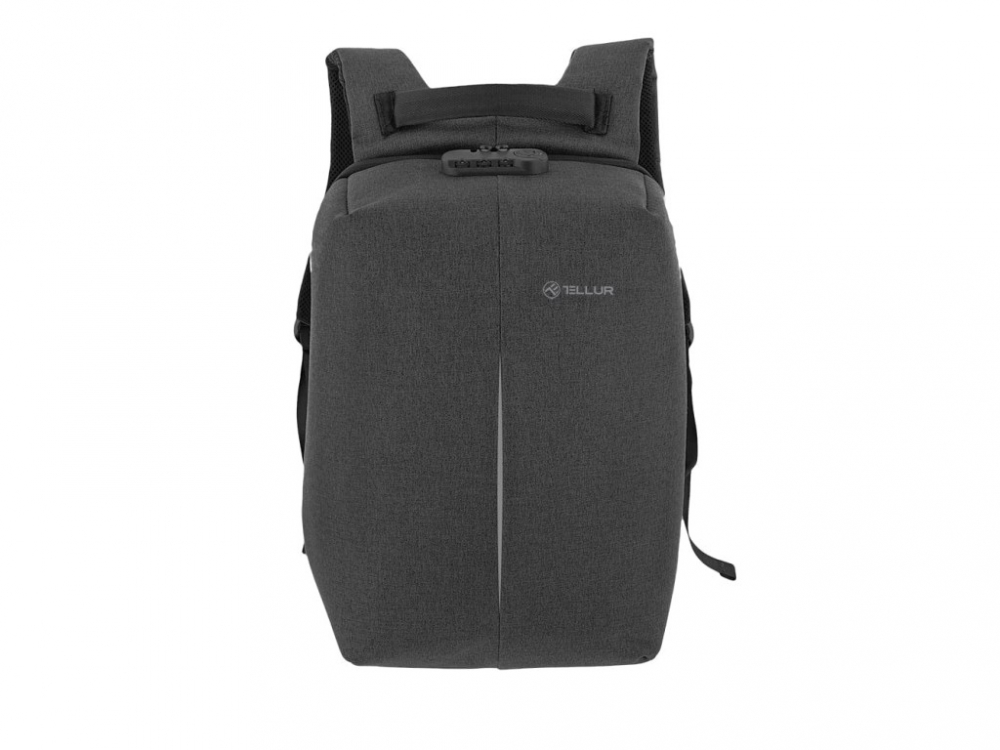 Rucsac laptop Tellur Antifurt V2, cu port USB, 15.6", negru [4]