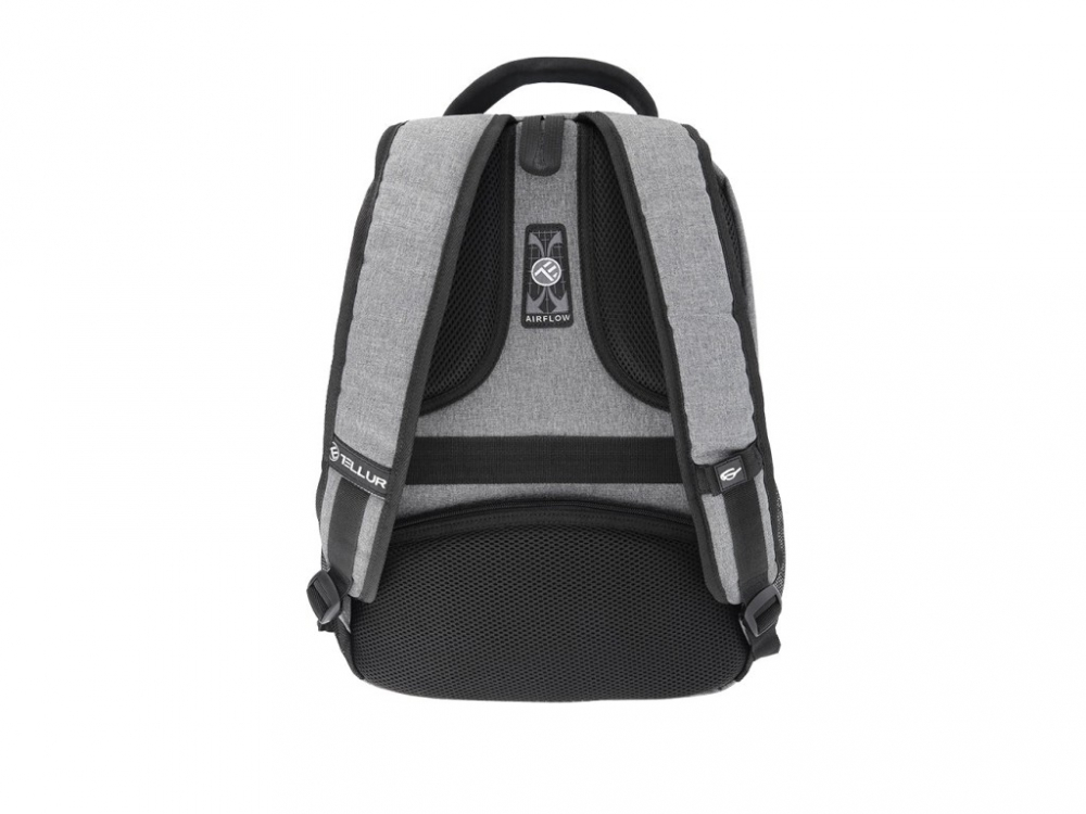 Rucsac laptop Tellur Companion, cu port USB, 15.6", gri [6]